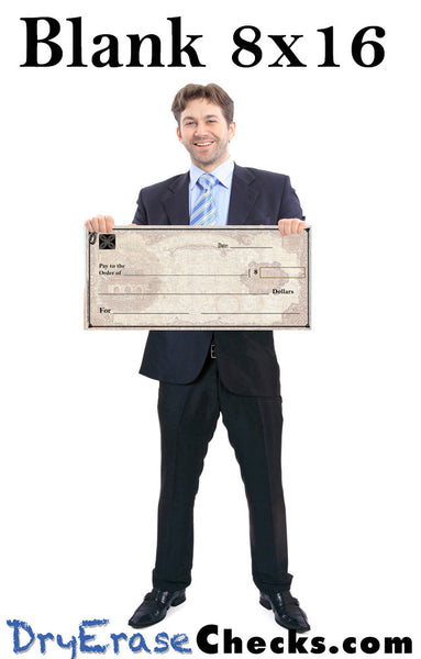 Blank Giant Check 8x16 Little Size Big Check
