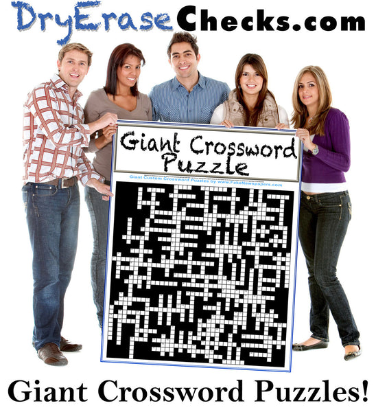 Custom Giant Crossword Puzzles Personalized Just for You!