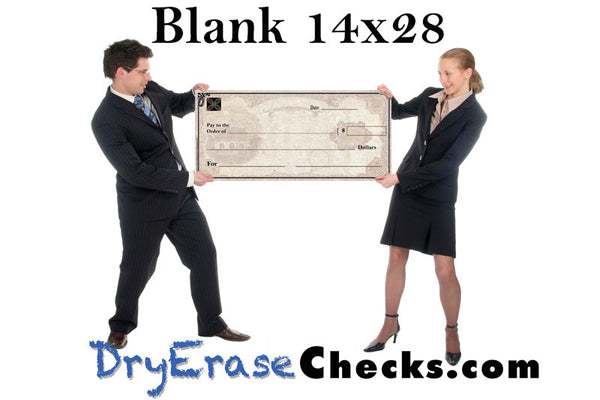 Blank Giant Check 14x28 Small Size Big Check