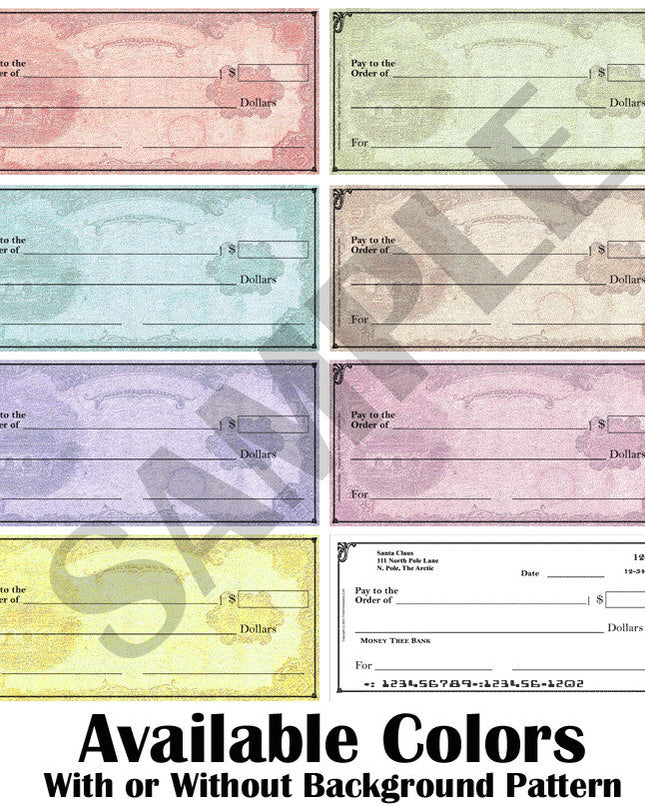 Blank Giant Check 8x16 Little Size Big Check