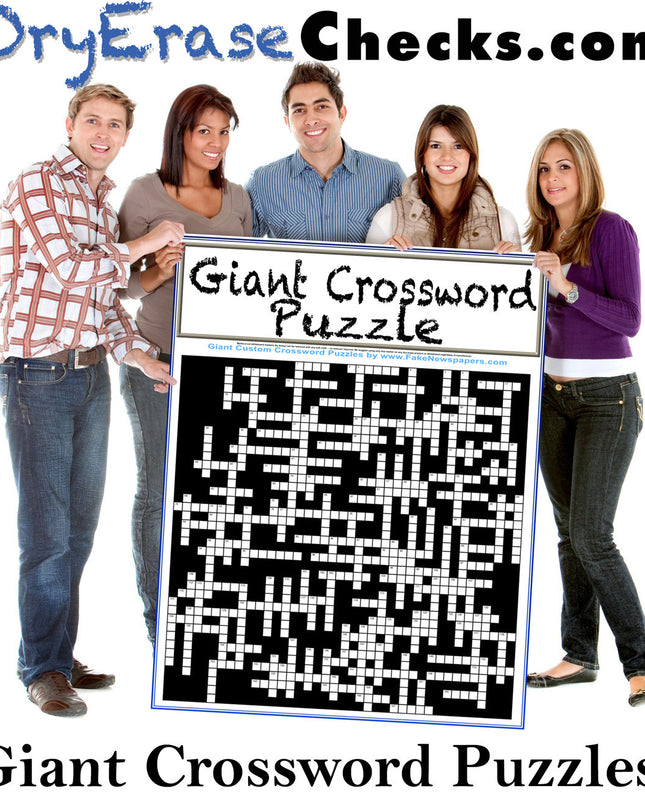Custom Giant Crossword Puzzles Personalized Just for You!