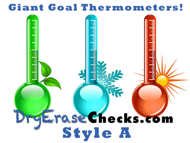Giant Poster Thermometer Goals - Great for School and Charity Programs!