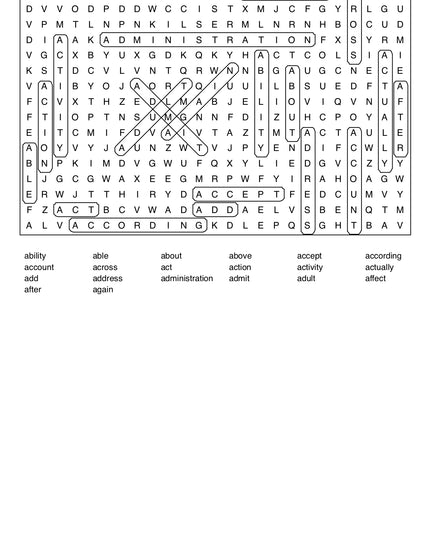 Giant Word Search Puzzle Customized and Personalized by you!