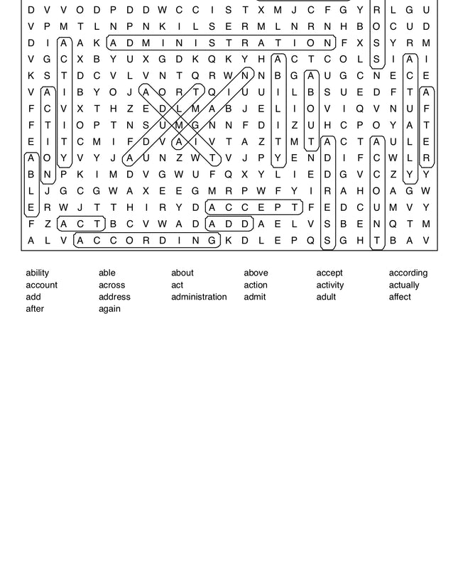 Giant Word Search Puzzle Customized and Personalized by you!