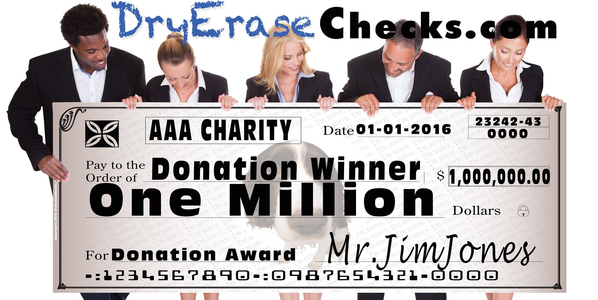 Charity Giant Check